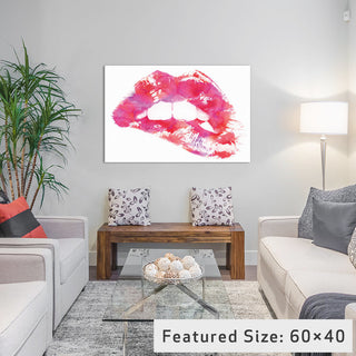 "Lippss" by Andreas Lie, 40x26x1.5"