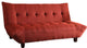 Adjustable Sofa, Red Linen Foam, Memory Foam, Simian Red Linen