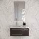 Lucera Wall Mount Undermount Sink Bathroom Cabinet, Espresso, Left