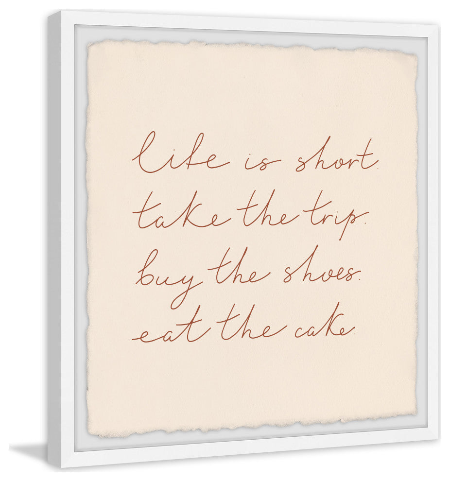 "Eat the Cake" Framed Painting Print, 32x32