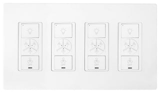 CARRO Smart Switch, 2 in 1 Fan Speed Control and Light On/Off Switch, 4 Gang