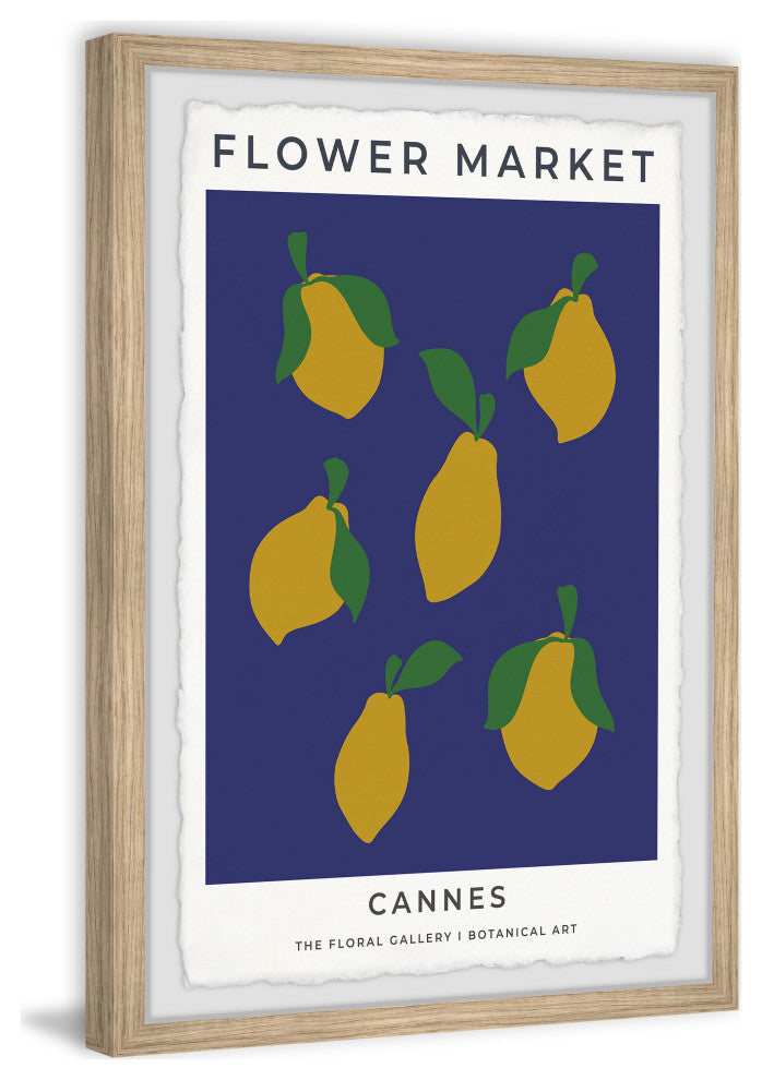 "Cannes Lemons" Framed Painting Print, 8x12