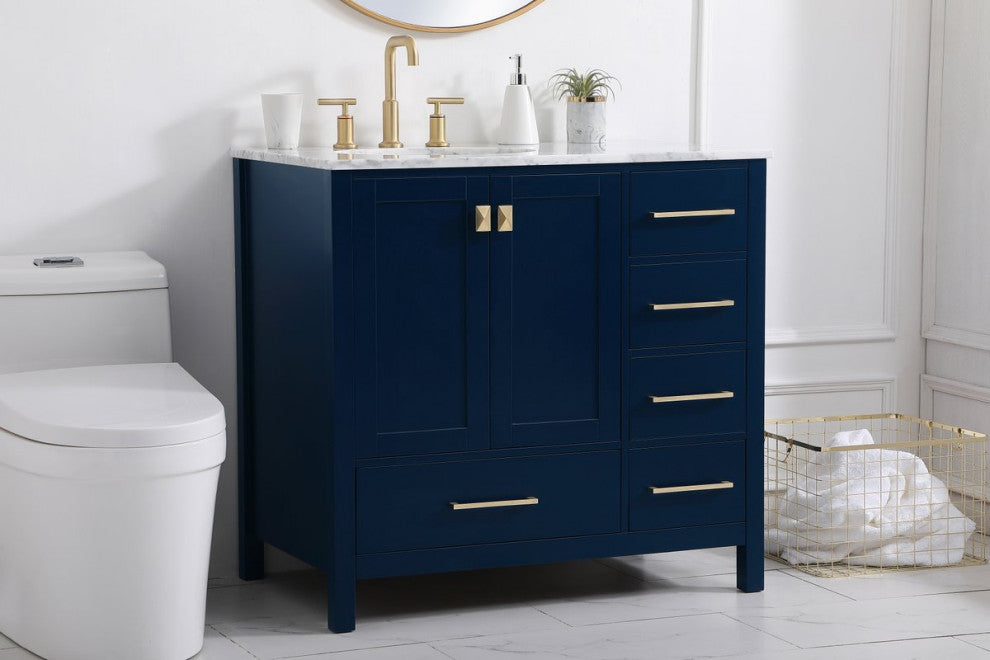 Elegant VF18936BL 36"Single Bathroom Vanity, Blue
