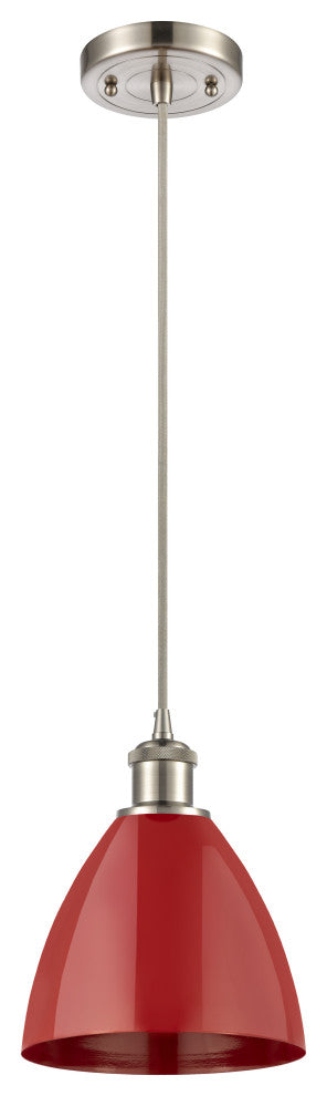 Innovations 516-1P-SN-MBD-75-RD-LED 1-Light Mini Pendant, Brushed Satin Nickel