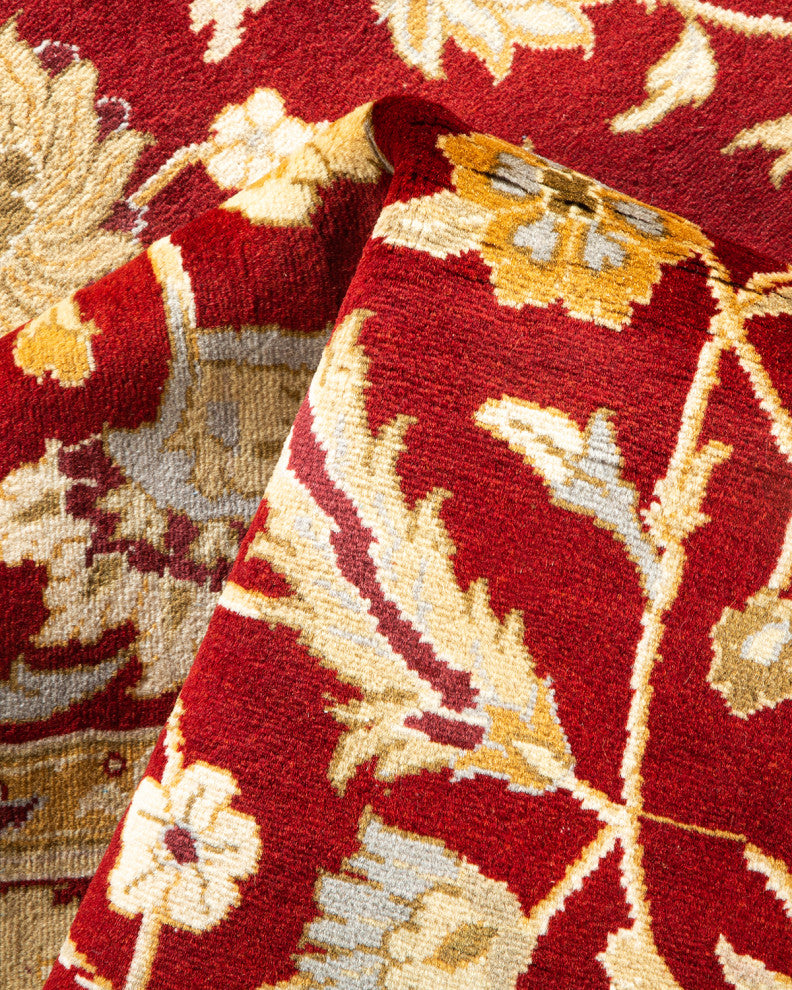 Mogul, One-of-a-Kind Hand-Knotted Area Rug Red, 4'3"x6'3"