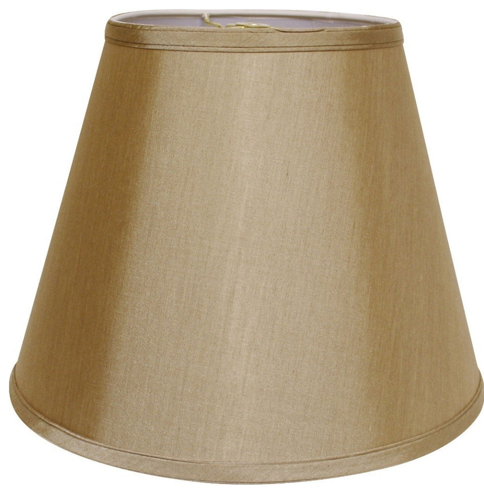 16" Pale Brown Empire Deep Slanted No Slub Lampshade