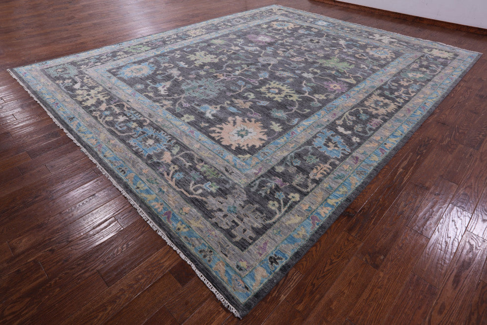 12' 0" X 15' 2" Turkish Oushak Handmade Wool Rug - Q13432