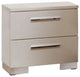 Benzara BM123071 Clementine Contemporary Nightstand, White