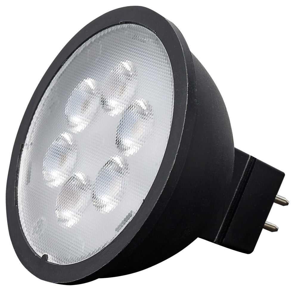 4.5W MR16 LED, Black Finish, 5000K, GU5.3 Base, 360 Lumens, 12V