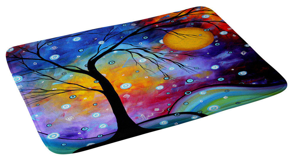 madart Inc. Winter Sparkle Memory Foam Bath Mat, 17"x24"