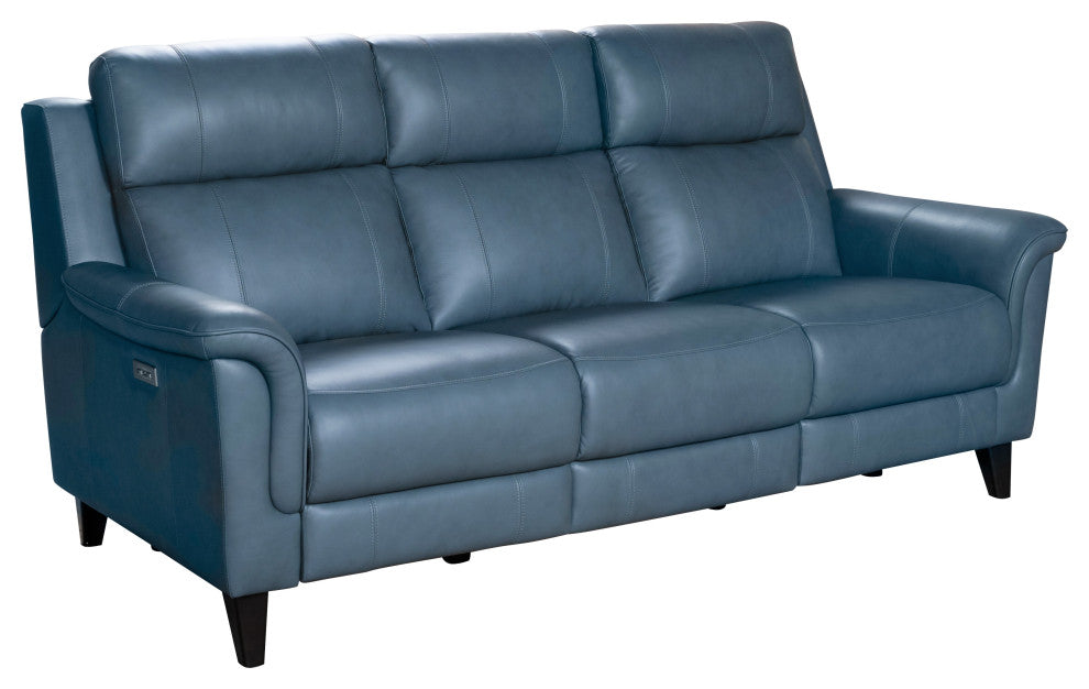 Kester Power Reclining Sofa w/Power Head Rests, Masen Bluegray