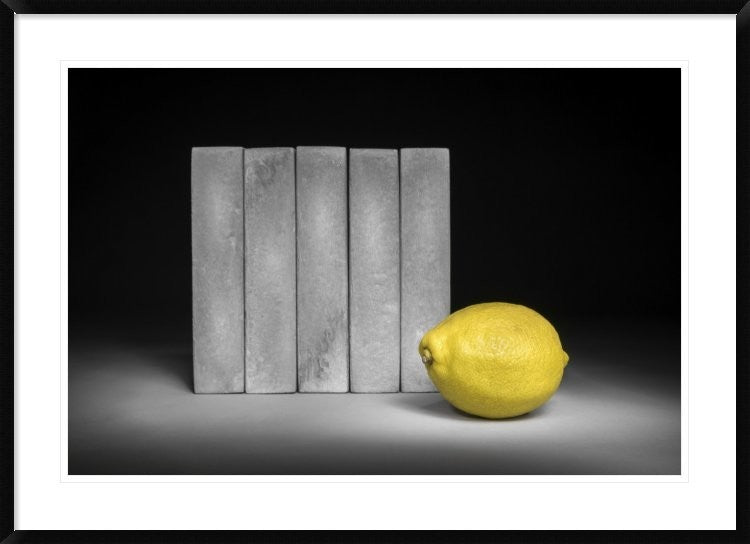 "Yellow" Framed Digital Print by Christophe Verot, 44x32"