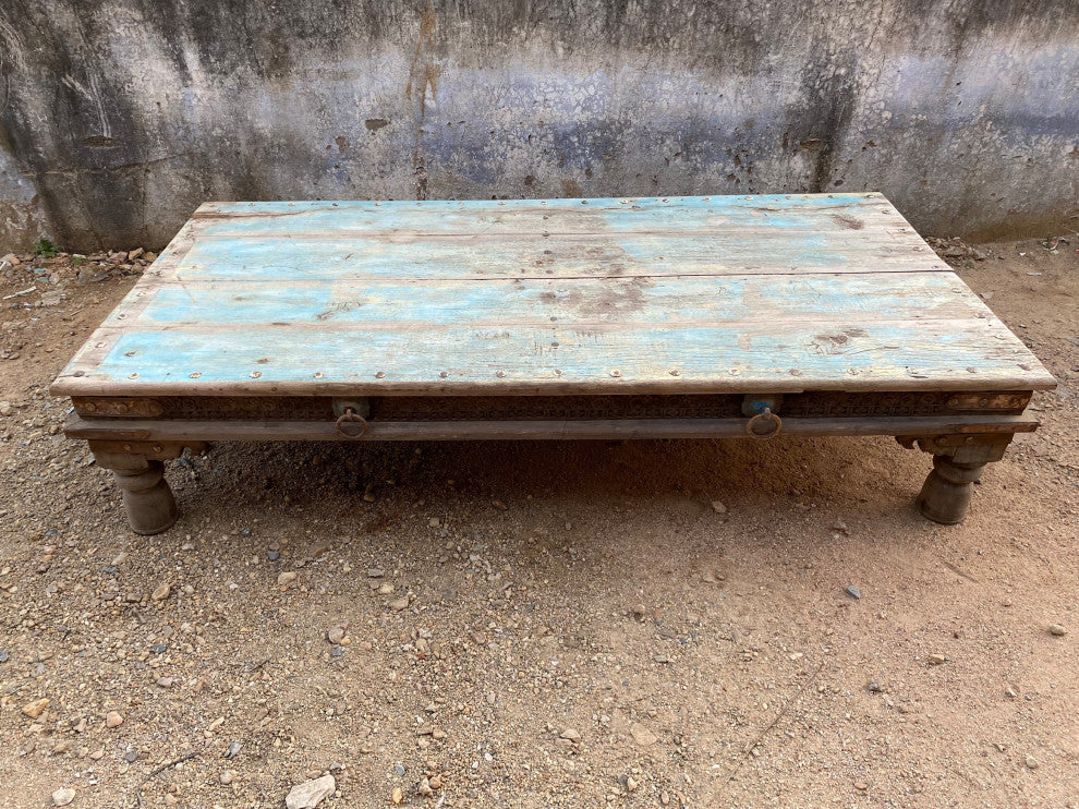 Consigned Vintage Teak Takhat Coffee Table 1