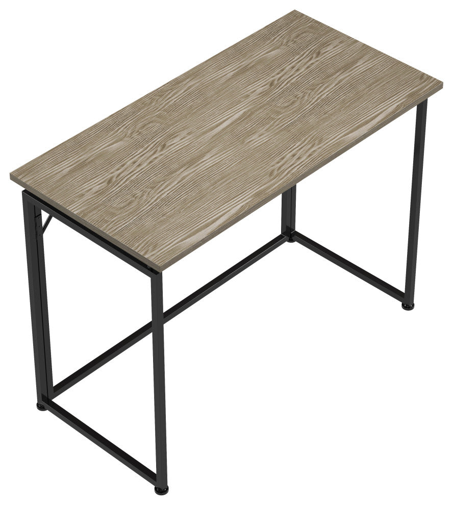 Techni Mobili Space Saving Folding Desk, Grey