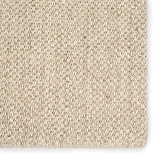 Jaipur Living Naples Natural Solid White/Taupe Area Rug, 3'x10'