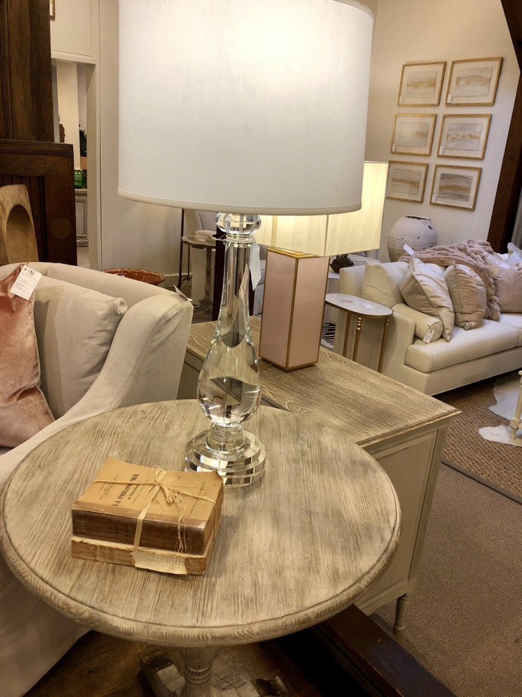 Teardrop Solid Crystal Table Lamp