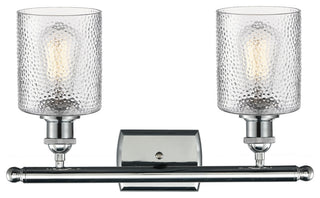 Cobbleskill 2-Light LED Bath Fixture, Polished Chrome, Glass: Clear