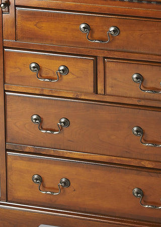 Danforth 5-Drawer Secretary, Olive Ash Brown