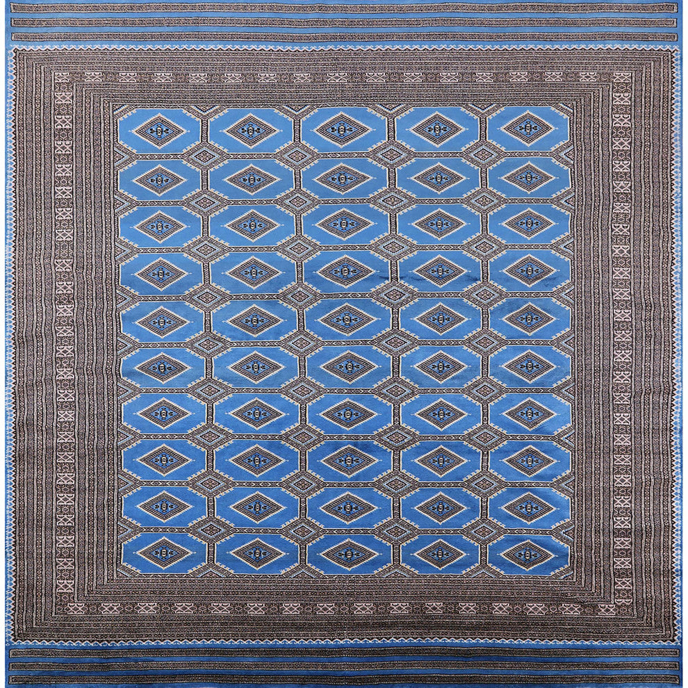 Ahgly Company Indoor Square Mid-Century Modern Area Rugs, 5' Square