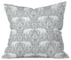 Jacqueline Maldonado Elephant Damask Paloma Throw Pillow, 18"x18"