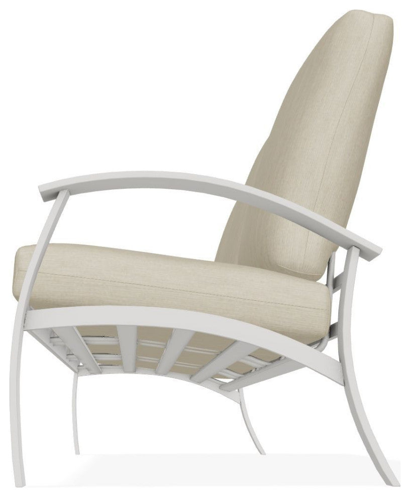 Belle Isle Cushion 3-Seat Outdoor Sofa, Huskie/Snow