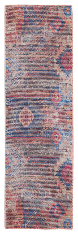 Nicole Curtis Nc Series 1 2' x 6' Multicolor Machine Washable Area Rugs