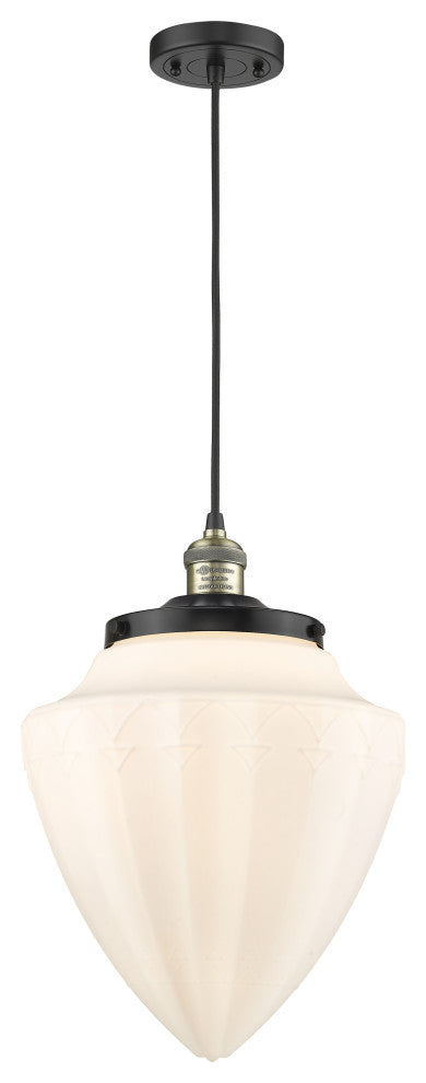 Innovations 201C-BAB-G661-12-LED Large 1 Light Pendant, Black Antique Brass