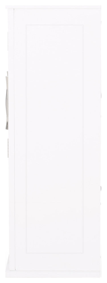 Meader Wall-Mounted Bathroom Storage Cabinet, White