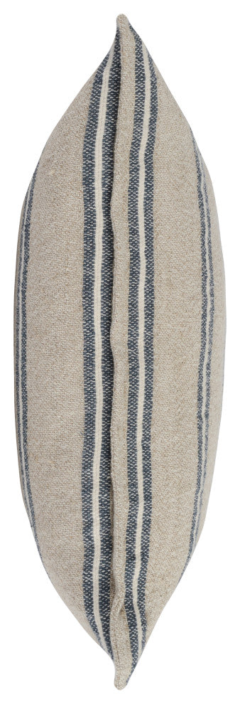 Demi 20" Square Throw Pillow, Natural Blue