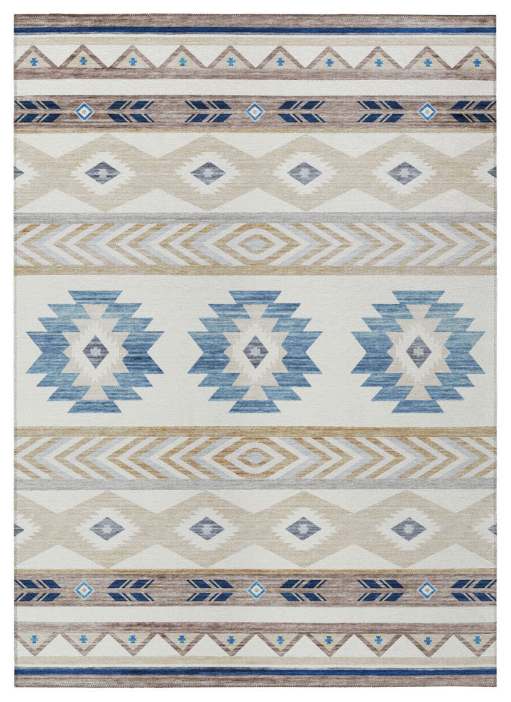 Indoor/Outdoor Phoenix PH3 Ivory Machine Washable 9' x 12' Rug