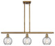 Innovations 516-3I-BB-G1215-6-LED 3 Light Island Light, Brushed Brass