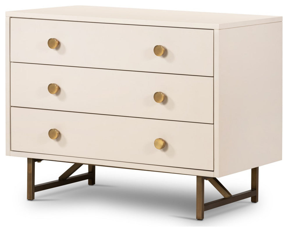 Van Rectangular Nightstand-Alabaster