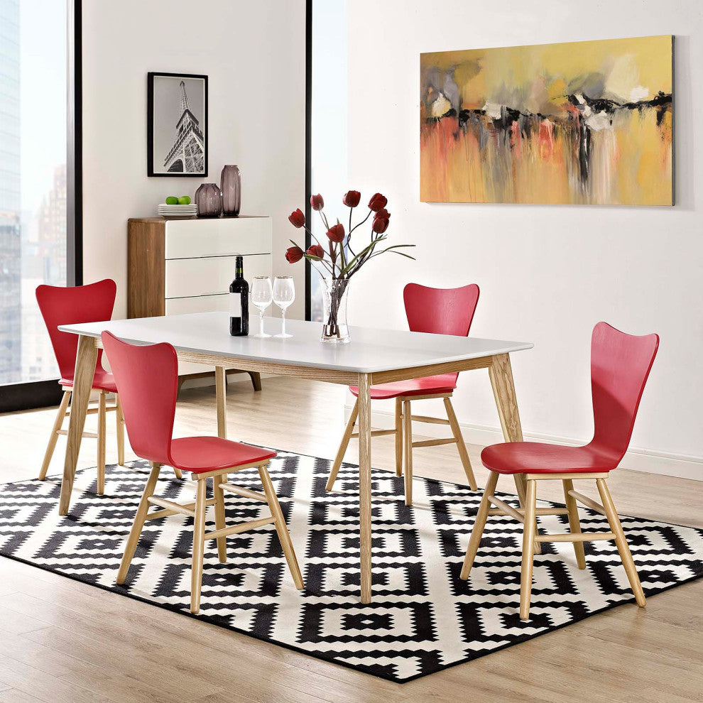 Cascade Dining Chair Set of 4, Red