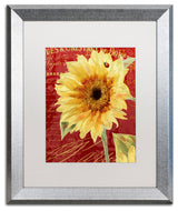 Color Bakery 'Ete Lady Bug' Matted Framed Art, Silver Frame, White Mat, 16x20