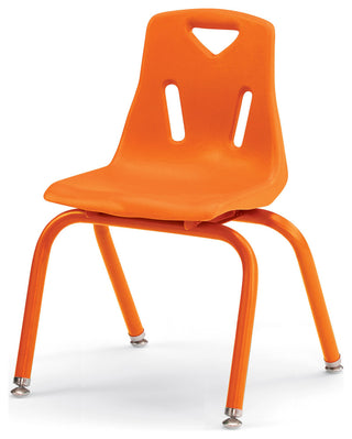 Berries Stacking Chair with Powder-Coated Legs - 14" Ht - Camel