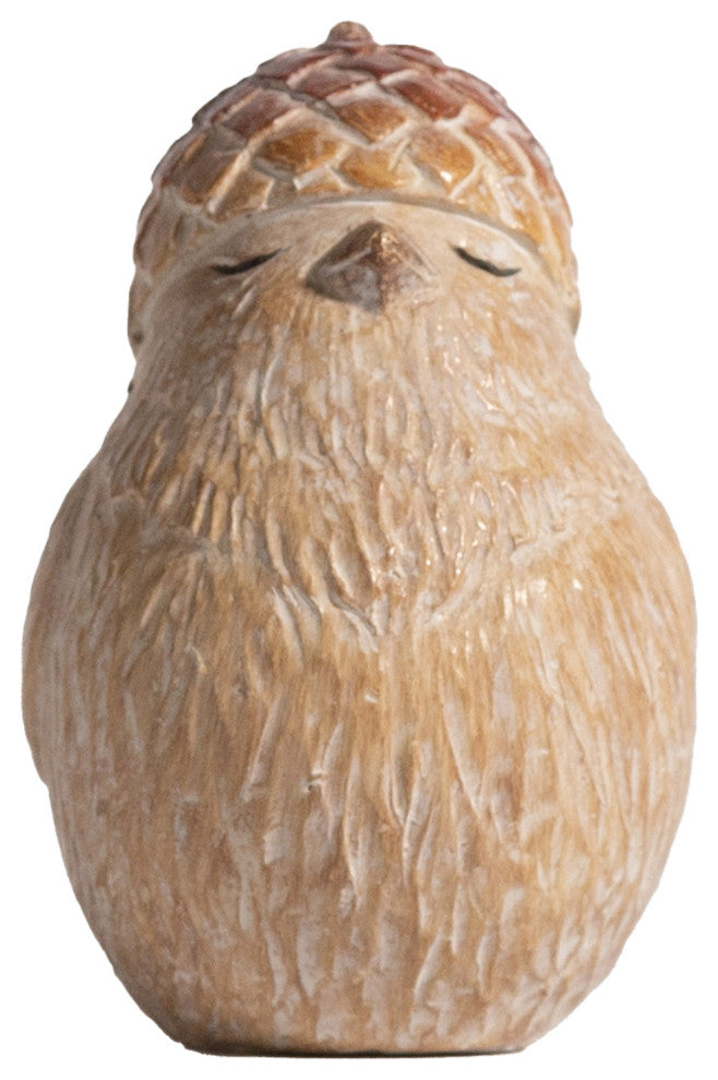 Harvest Bird With Acorn Hat Figurine, 6-Piece Set