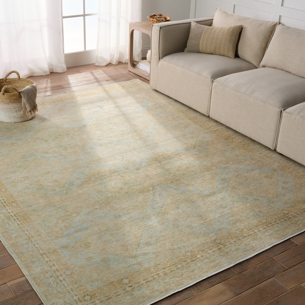 Jaipur Living Winn Trellis Blue/ Green Runner Rug 2'6"X8'
