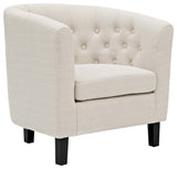 Prospect Upholstered Fabric Armchair, Beige