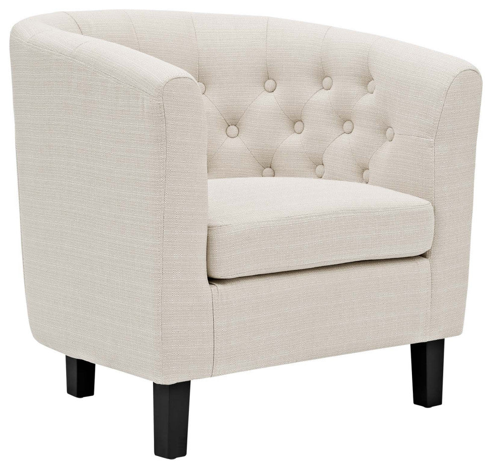 Prospect Upholstered Fabric Armchair, Beige