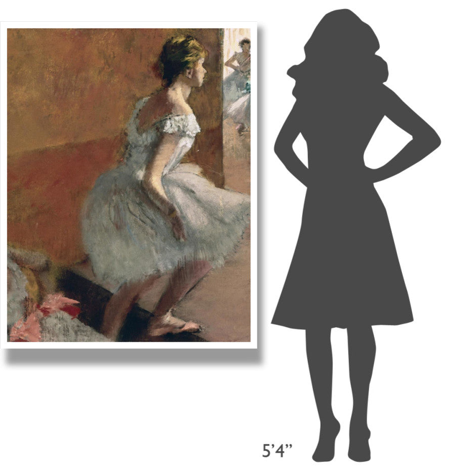 "Danseuses Montant Un Escalier (center)" Paper Print by Edgar Degas, 38"x50"