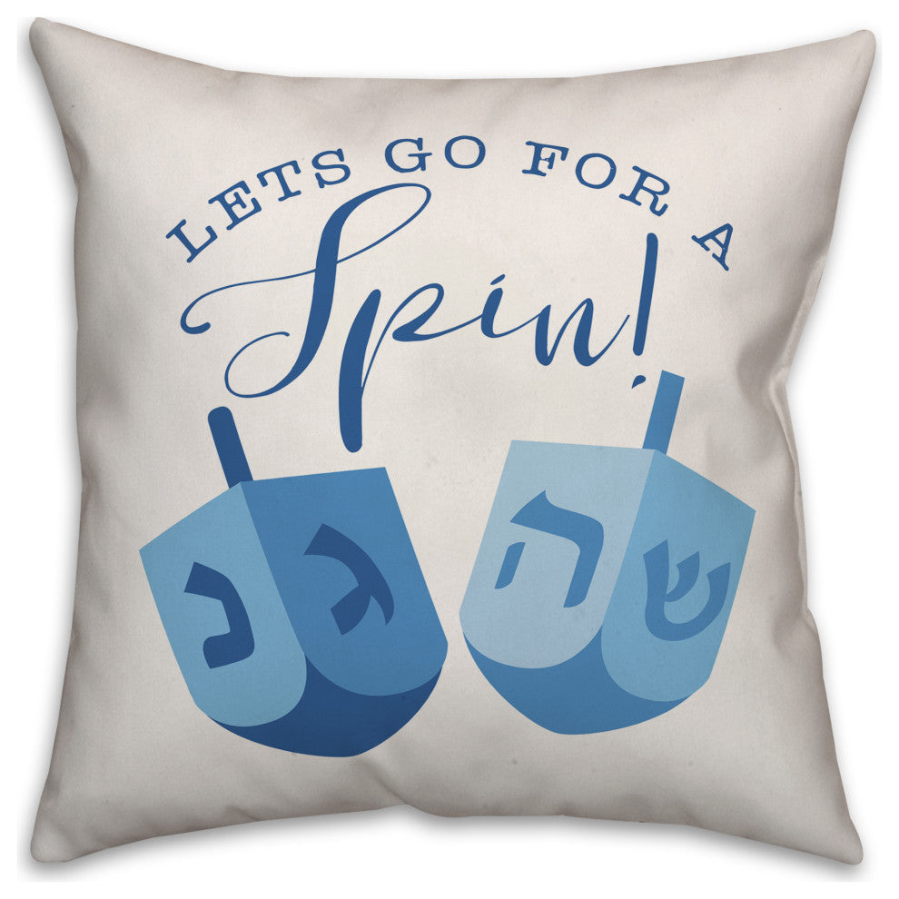 Let's Go for a Spin 20"x20" Throw Pillow Cover
