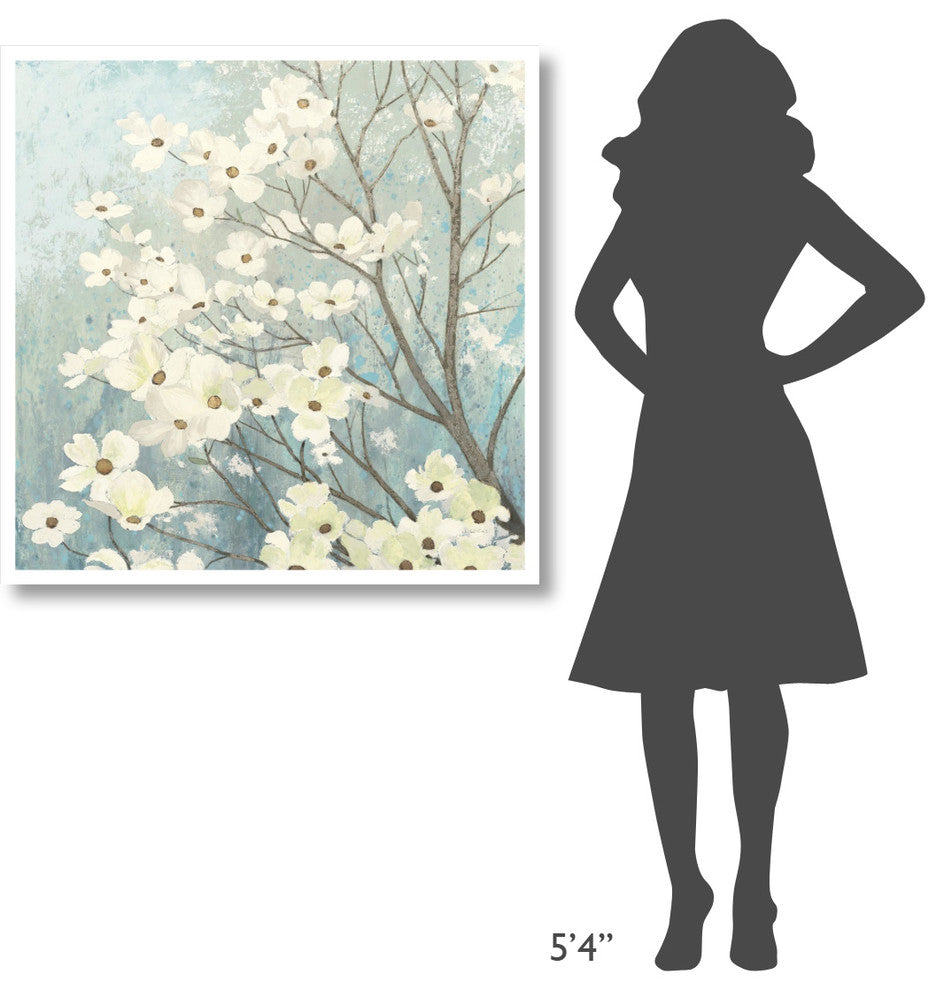 "Dogwood Blossoms I" Digital Paper Print by James Wiens, 38"x38"