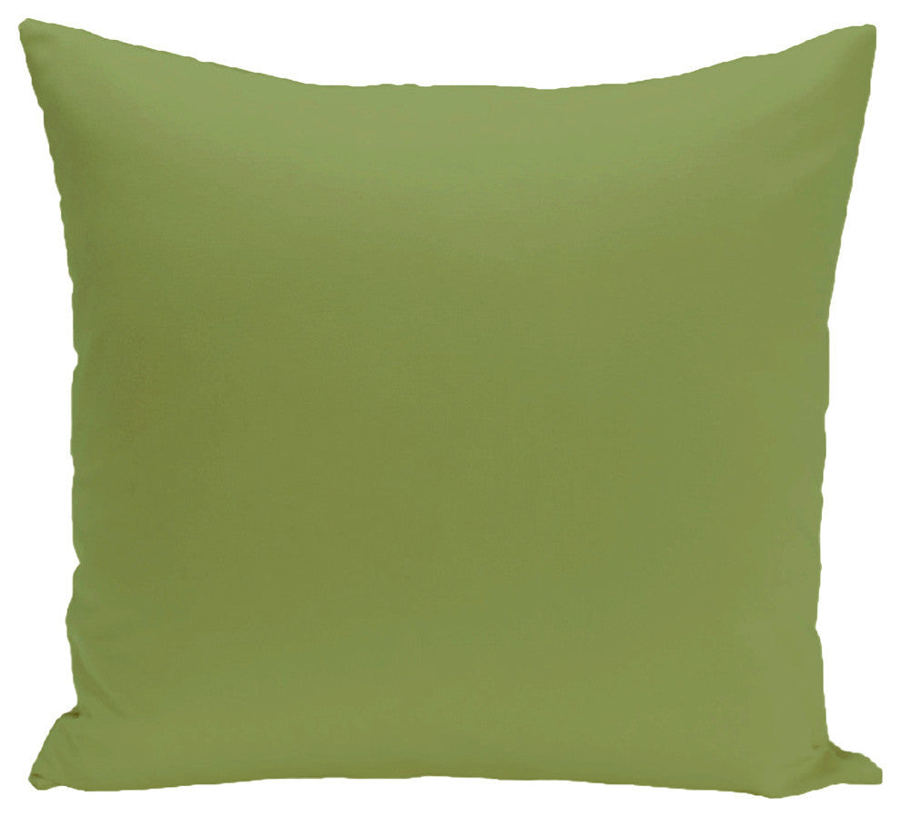 Solid Print Pillow, Green, 16"x16"