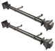 Owen 1.5" Side Curtain Rod, Black, 18"