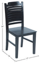 Solid Wood Dining Chair, Black