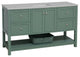Lakeshore 60" Single Bathroom Vanity, Sage Green, Engineered Carrara