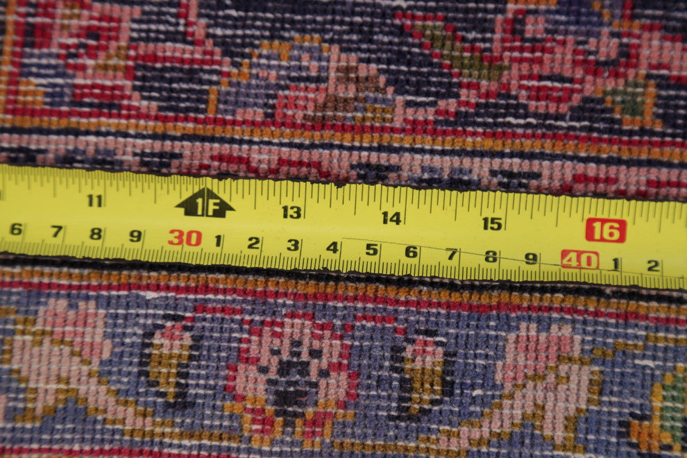 Consigned, Kashan Hand-Knotted Oriental Traditional Persian Area Rug, Red, 8x12