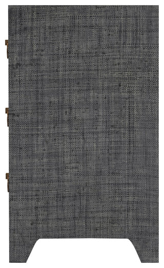 Butler Specialty Company, Bar Harbor Charcoal Raffia 3 Drawer Chest, Charcoal
