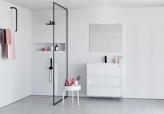 Unit 24" Sansa 3 DR White with basin