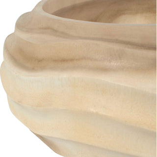 Uttermost Waveform Bleached Wood Bowl